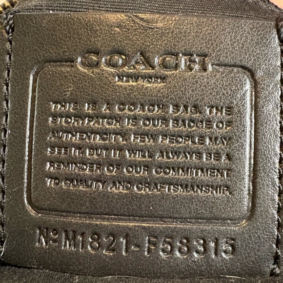 Coach Brown Signature Logo Mini Backpack with Gold Hardware - Picture 9 of 9